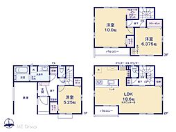 草加市西町　新築一戸建て　全1棟