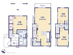 足立区中川5丁目　8期　新築一戸建て　全2棟
