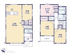 松戸市上矢切　新築一戸建て　全3棟