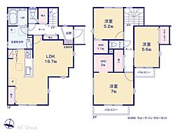 松戸市河原塚　第1期　新築一戸建て　全2棟