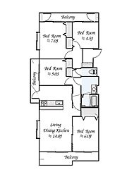 アミティ三郷早稲田団地2号棟