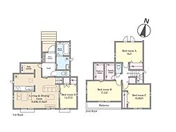 松戸市小金原8丁目 新築一戸建て 全3棟