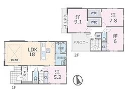 越谷市赤山町3丁目 22期 新築一戸建て 全1棟