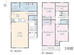 葛飾区柴又7丁目　第1期　新築一戸建て　全2棟