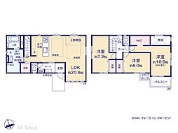 松戸市新松戸7丁目　13期　新築一戸建て　全2棟
