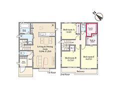 市川市中国分5丁目　新築一戸建て　全2棟