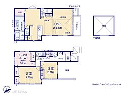市川市大洲1丁目　6期　新築一戸建て　全2棟