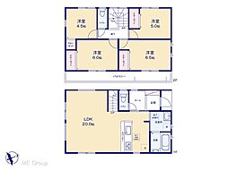 鎌ケ谷市北中沢2丁目　第1　新築一戸建て　全2棟