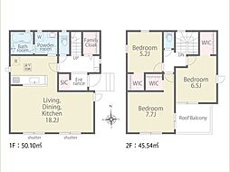 松戸市五香8丁目　01期　新築一戸建て　全1棟