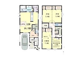 我孫子市若松　新築一戸建て　全2棟