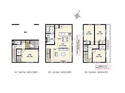 江戸川区西小岩5丁目 4期　新築一戸建て　全1棟