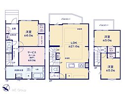 江戸川区北篠崎2丁目　5期　新築一戸建て　全2棟