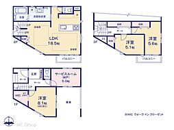 足立区扇2丁目 4期 新築一戸建て 全1棟