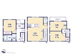 江戸川区松本1丁目　新築一戸建て　全1棟
