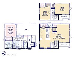 足立区南花畑4丁目　新築一戸建て　全2棟
