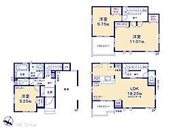 越谷市大沢2丁目　新築一戸建て　全1棟
