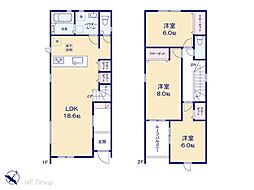 柏市大津ケ丘1丁目　25−1期　新築一戸建て　全2棟