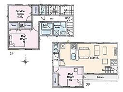 三郷市天神1丁目　第6　新築一戸建て　全1棟
