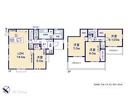 市川市中国分5丁目　新築一戸建て　全1棟