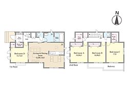 鎌ケ谷市くぬぎ山1丁目　新築一戸建て　全1棟
