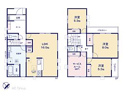 越谷市弥十郎　新築一戸建て　全1棟