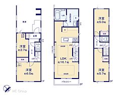 葛飾区東金町3丁目　12期　新築一戸建て　全1棟