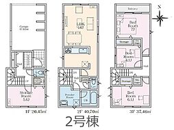 足立区千住緑町3丁目　第1　新築一戸建て　全2棟