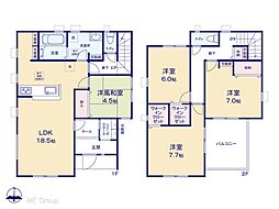 草加市稲荷4丁目 新築一戸建て 全1棟