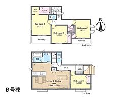 松戸市松飛台　新築一戸建て　全2棟