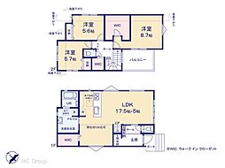 松戸市五香南1丁目　8期　新築一戸建て　全4棟