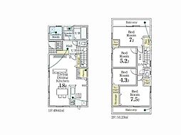 草加市両新田東町　新築一戸建て　全1棟