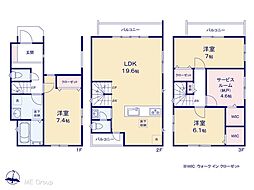 川口市中青木3丁目　新築一戸建て　全2棟