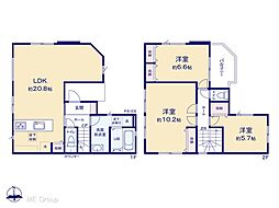 川口市伊刈　12期　新築一戸建て　全1棟