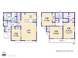 市川市国分3丁目　新築一戸建て　全5棟