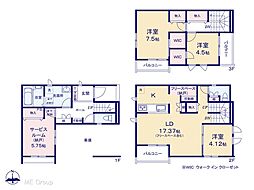江戸川区北小岩3丁目 新築一戸建て 全2棟