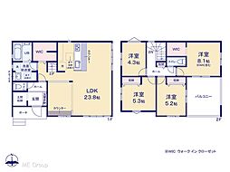 野田市山崎 25期 新築一戸建て 全4棟