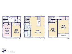 足立区関原2丁目　新築一戸建て　全1棟