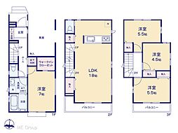 流山市西平井 新築一戸建て 全2棟