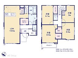 松戸市大金平4丁目　5期　新築一戸建て　全3棟