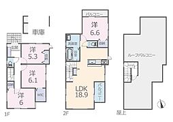 草加市吉町5丁目　新築一戸建て　全1棟