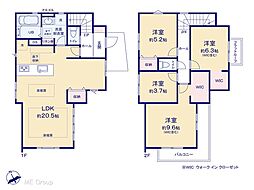 松戸市殿平賀　4期　新築一戸建て　全2棟
