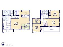 越谷市弥栄町3丁目　新築一戸建て　全1棟