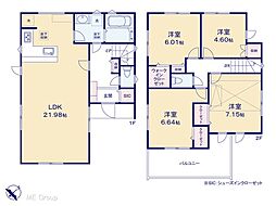 越谷市大里　新築一戸建て　全2棟