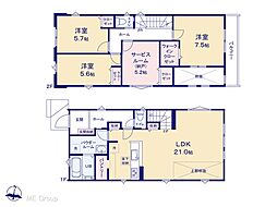 松戸市五香西2丁目　3期　新築一戸建て　全3棟