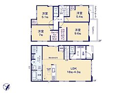野田市中根　4期　新築一戸建て　全6棟