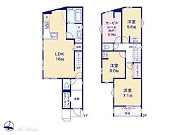 柏市西原1丁目　新築一戸建て　全3棟