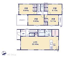 市川市北方2丁目　新築一戸建て　全2棟