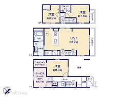 市川市大和田3丁目　4期　新築一戸建て　全3棟
