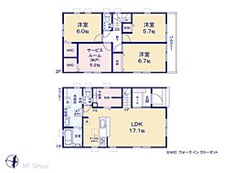 越谷市袋山　新築一戸建て　全2棟