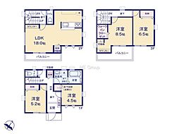 八潮市二丁目　6期　新築一戸建て　全2棟